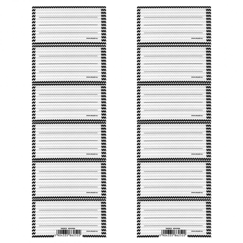 ADESIVI PER CORNICE NOTEBOOK B&W STARPAK 494496